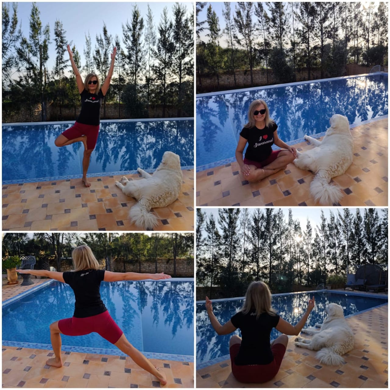 Joga na tarasie Dar Ines 2